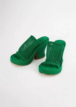 Tony Bianco Matrix Jade Waffle 11.5cm Wedges