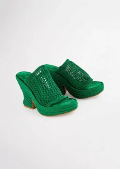 Tony Bianco Matrix Jade Waffle 11.5cm Wedges