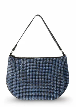 Tony Bianco New Arrivals Mccoy Blue Crystal Mini Handbags