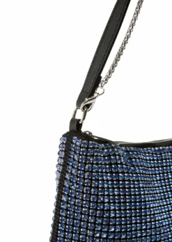Tony Bianco New Arrivals Mccoy Blue Crystal Mini Handbags