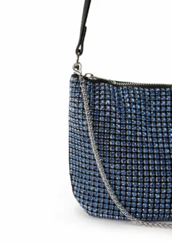 Tony Bianco New Arrivals Mccoy Blue Crystal Mini Handbags