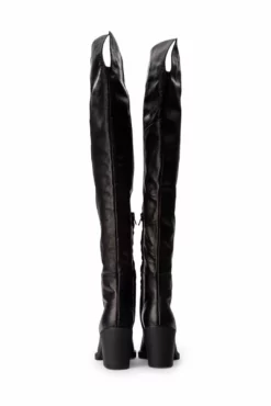 Tony Bianco Miley Black Venice 7.5cm Long Boots