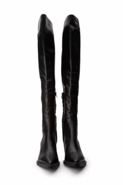 Tony Bianco Miley Black Venice 7.5cm Long Boots