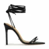 Tony Bianco Millie Black Snake 10.5cm Heels Best Sellers