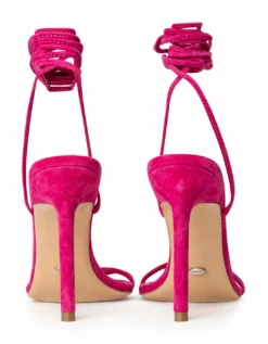 Tony Bianco Millie Lipstick Suede 10.5cm Heels Shoes