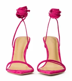 Tony Bianco Millie Lipstick Suede 10.5cm Heels Shoes