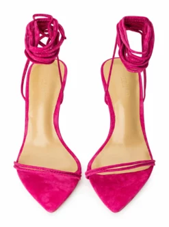 Tony Bianco Millie Lipstick Suede 10.5cm Heels Shoes