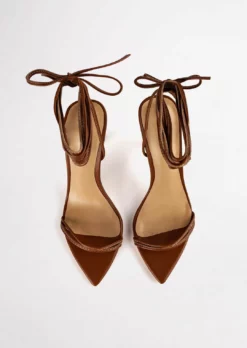 Tony Bianco Millie Rust Nappa 10.5cm Heels Shoes