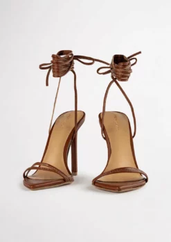 Tony Bianco Millie Rust Nappa 10.5cm Heels Shoes