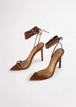 Tony Bianco Millie Rust Nappa 10.5cm Heels Shoes