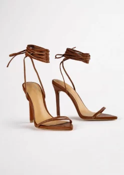 Tony Bianco Millie Rust Nappa 10.5cm Heels Shoes