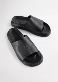 Tony Bianco Model Black Nappa 4cm Sandals
