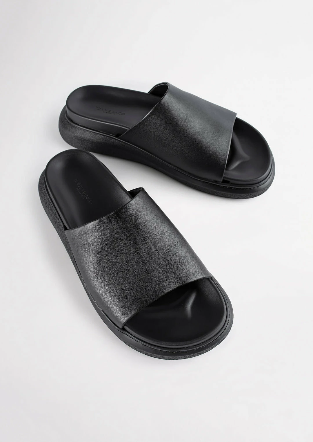 Tony Bianco Model Black Nappa 4cm Sandals 4 Tony Bianco Model Black Nappa 4cm Sandals