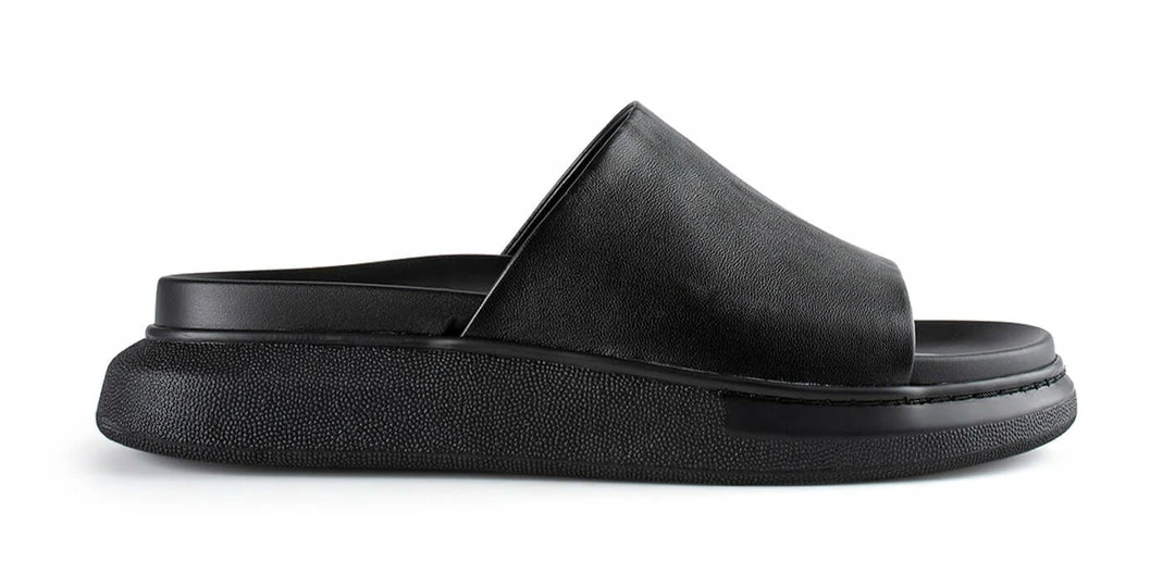 Tony Bianco Model Black Nappa 4cm Sandals 3 Tony Bianco Model Black Nappa 4cm Sandals