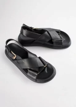 Tony Bianco Mya Black Como 4cm Sandals Shoes