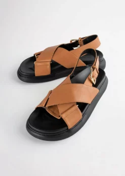 Tony Bianco Mya Tan Como 4cm Sandals Shoes