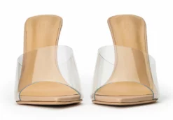 Tony Bianco Mylo Clear Vinylite/Skin 10.5cm Heels 9 Tony Bianco Mylo Clear Vinylite/Skin 10.5cm Heels