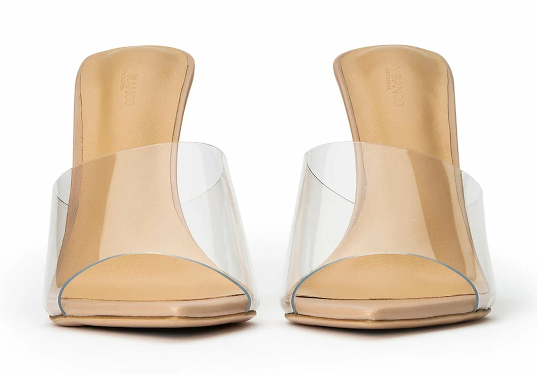 Tony Bianco Mylo Clear Vinylite/Skin 10.5cm Heels 5 Tony Bianco Mylo Clear Vinylite/Skin 10.5cm Heels