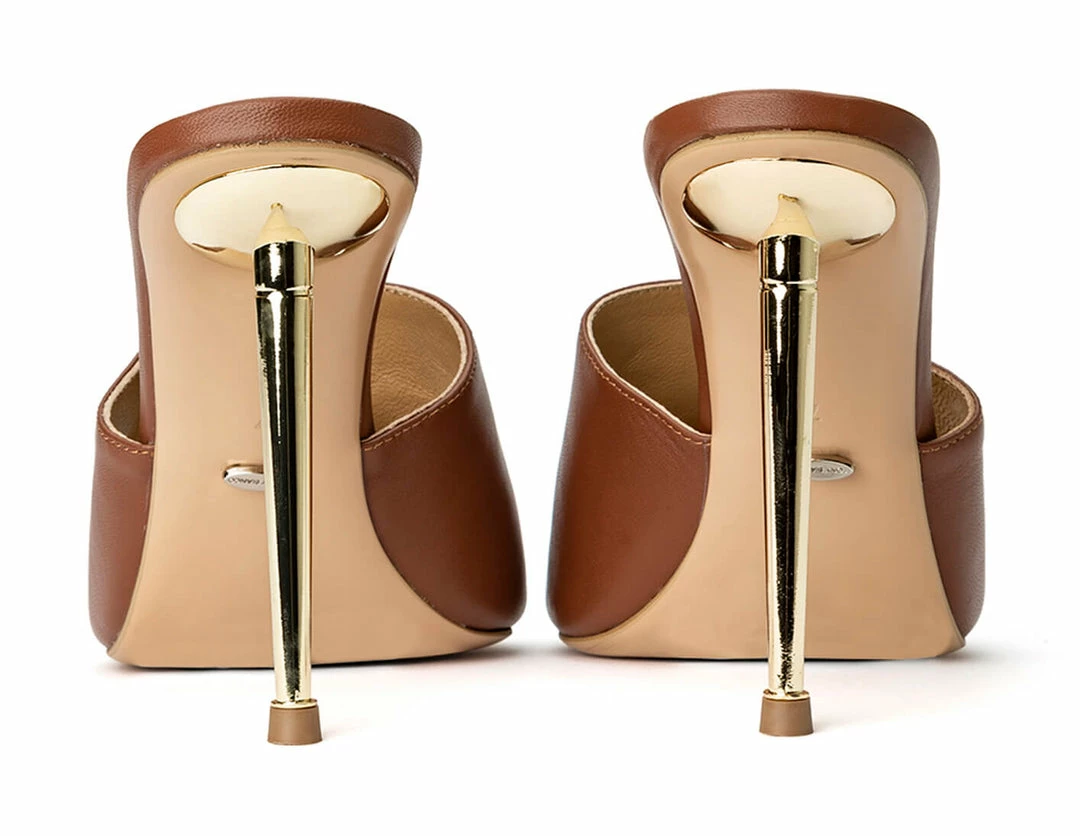 Tony Bianco Shoes Mylo Rust Nappa 10.5cm Heels 6 Tony Bianco Shoes Mylo Rust Nappa 10.5cm Heels