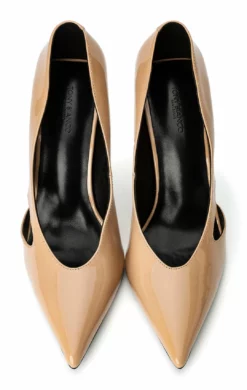 Tony Bianco Pascha Nude Patent 11cm Heels Shoes