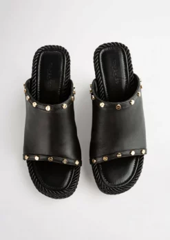 Tony Bianco Pearson Black Como 10.5cm Wedges 13 Tony Bianco Pearson Black Como 10.5cm Wedges