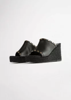 Tony Bianco Pearson Black Como 10.5cm Wedges 10 Tony Bianco Pearson Black Como 10.5cm Wedges