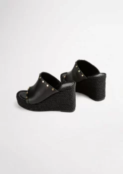Tony Bianco Pearson Black Como 10.5cm Wedges 11 Tony Bianco Pearson Black Como 10.5cm Wedges