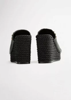 Tony Bianco Pearson Black Como 10.5cm Wedges 12 Tony Bianco Pearson Black Como 10.5cm Wedges