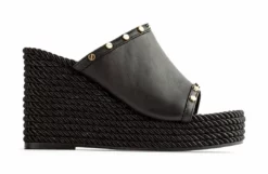 Tony Bianco Pearson Black Como 10.5cm Wedges