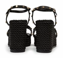 Tony Bianco Peyton Black Como 10.5cm Wedges