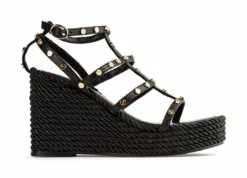 Tony Bianco Porscha Black Como 10.5cm Wedges