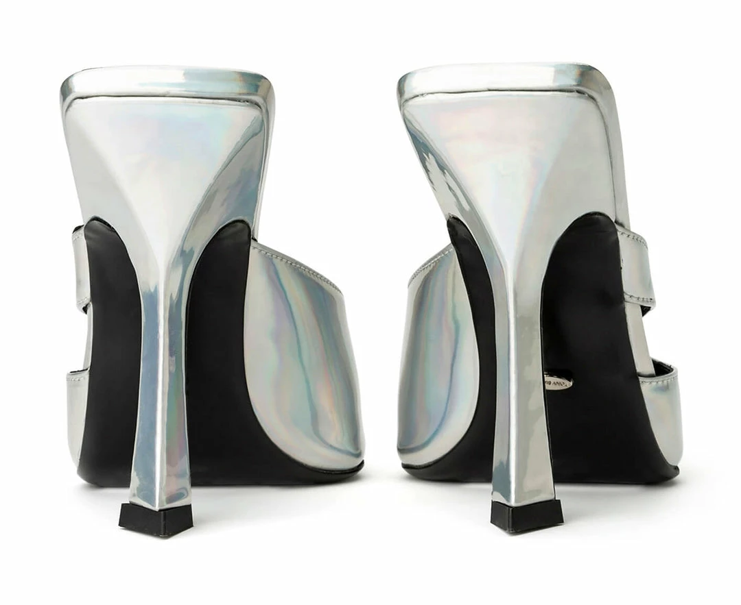 Tony Bianco Princess Silver Illumine 11cm Heels 6 Tony Bianco Princess Silver Illumine 11cm Heels