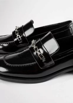 Tony Bianco Rebecca Black Hi Shine 2.5cm Flats Shoes