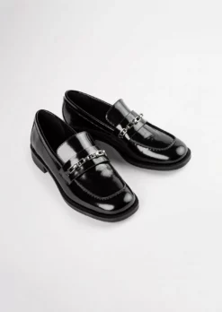 Tony Bianco Rebecca Black Hi Shine 2.5cm Flats Shoes