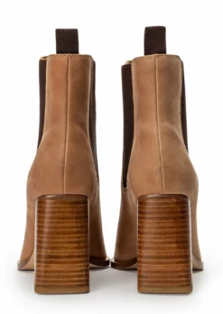 Tony Bianco Ricky Caramel Diesel 8.5cm Ankle Boots Shoes