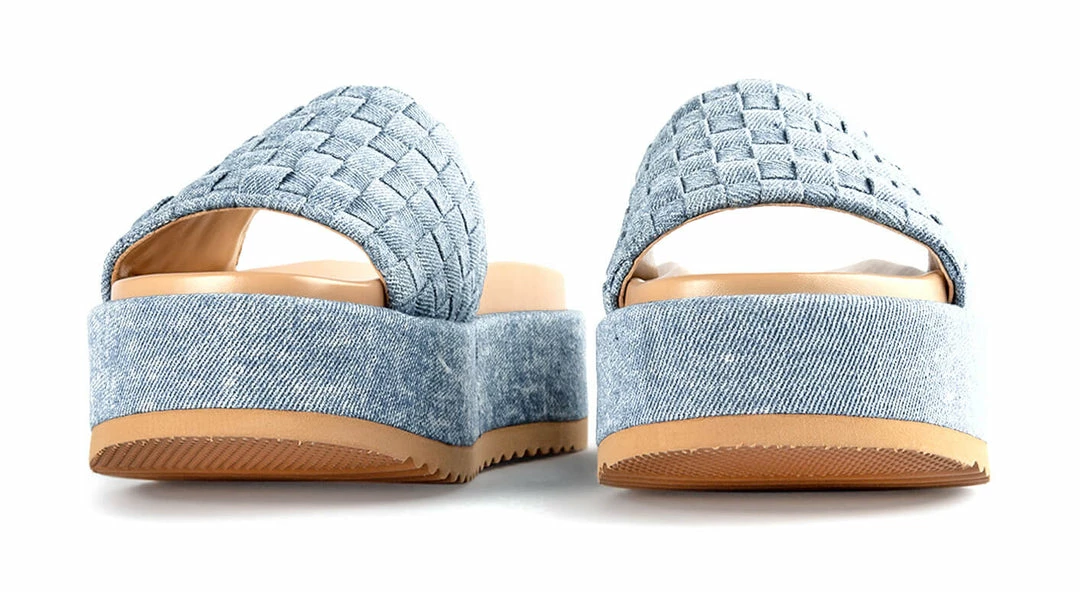 Tony Bianco Shoes Rio Steel Denim Weave 6cm Sandals 6 Tony Bianco Shoes Rio Steel Denim Weave 6cm Sandals