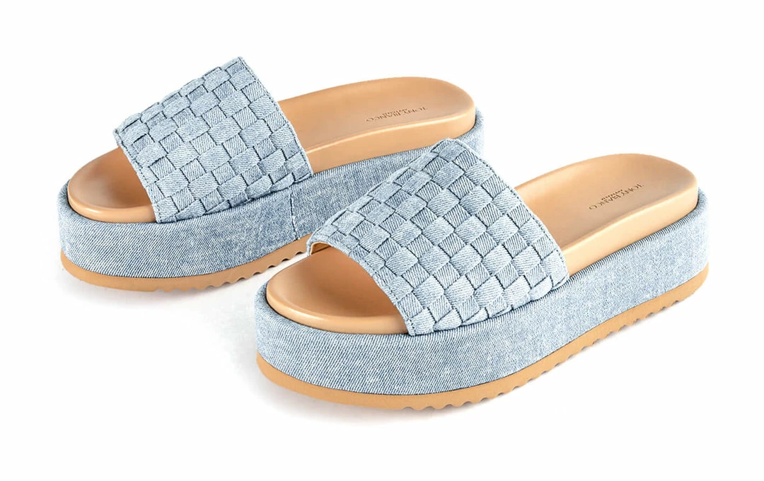 Tony Bianco Shoes Rio Steel Denim Weave 6cm Sandals 5 Tony Bianco Shoes Rio Steel Denim Weave 6cm Sandals