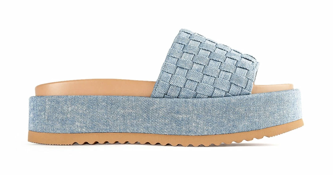 Tony Bianco Shoes Rio Steel Denim Weave 6cm Sandals 3 Tony Bianco Shoes Rio Steel Denim Weave 6cm Sandals