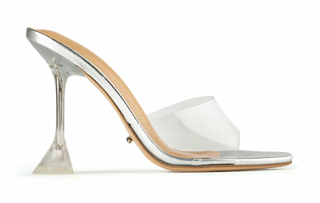Tony Bianco Serri Clear Vinylite/Silver 10.5cm Heels Shoes 3 Tony Bianco Serri Clear Vinylite/Silver 10.5cm Heels Shoes