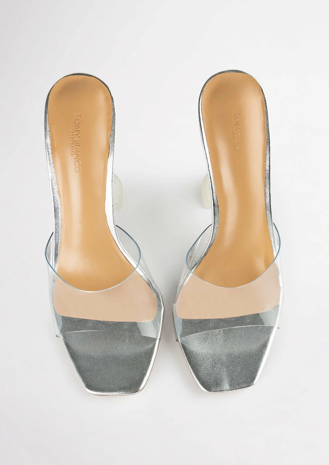 Tony Bianco Serri Clear Vinylite/Silver 10.5cm Heels Shoes 4 Tony Bianco Serri Clear Vinylite/Silver 10.5cm Heels Shoes