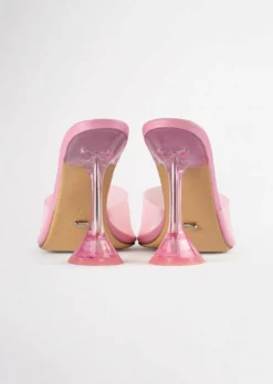 Tony Bianco Serri Musk Vinylite/Musk Nappa 10.5cm Heels Shoes 9 Tony Bianco Serri Musk Vinylite/Musk Nappa 10.5cm Heels Shoes