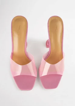 Tony Bianco Serri Musk Vinylite/Musk Nappa 10.5cm Heels Shoes 8 Tony Bianco Serri Musk Vinylite/Musk Nappa 10.5cm Heels Shoes