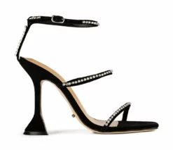 Tony Bianco Hot List Shy Black Suede 10.5cm Heels