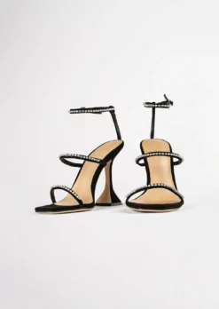 Tony Bianco Hot List Shy Black Suede 10.5cm Heels