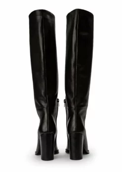 Tony Bianco Hot List Skyla Black Como 9cm Calf Boots