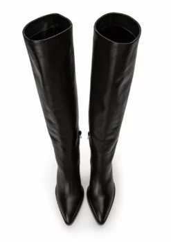 Tony Bianco Hot List Skyla Black Como 9cm Calf Boots