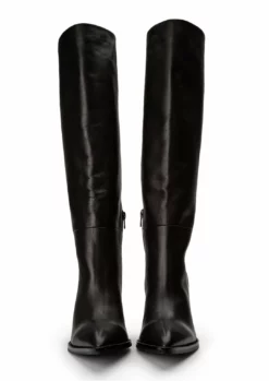 Tony Bianco Hot List Skyla Black Como 9cm Calf Boots