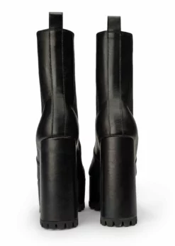 Tony Bianco Tempo Black Como 12cm Ankle Boots Shoes