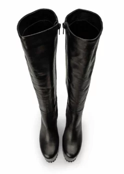 Tony Bianco Tesla Black Venice 12cm Calf Boots Shoes