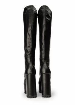 Tony Bianco Tesla Black Venice 12cm Calf Boots Shoes